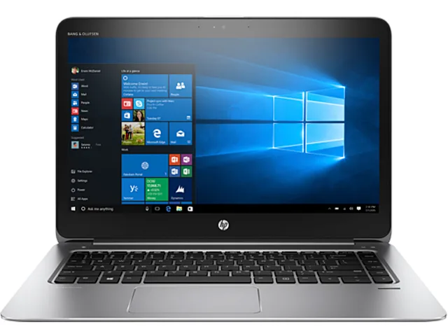 Silver aluminum ultrabook, closed lid, 14 inch non-touch QHD display