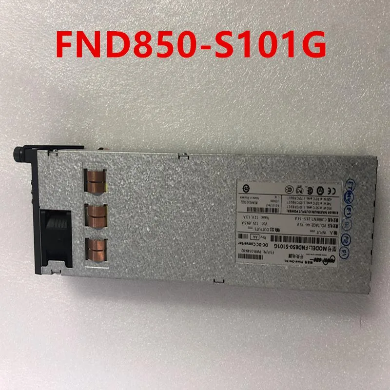Rectangular metal ATX power supply unit with ventilation grille and label showing 850W