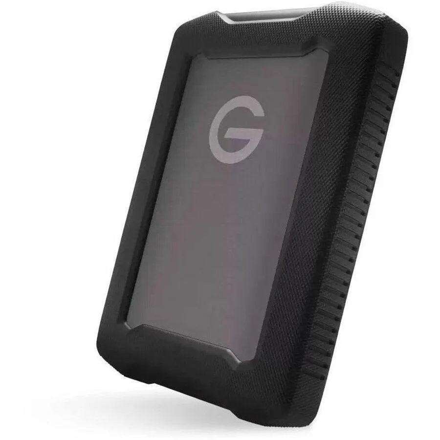 SanDisk G-DRIVE ArmorATD 1TB portable drive space gray aluminium rubber bumper USB-C cable