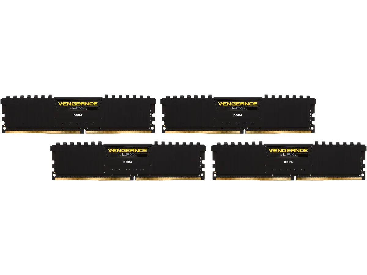 Corsair Corsair CMK32GX4M4A2666C15 Vengeance LPX 32GB (4×8GB) DDR4 2666 C15 desktop RAM — photo du produit