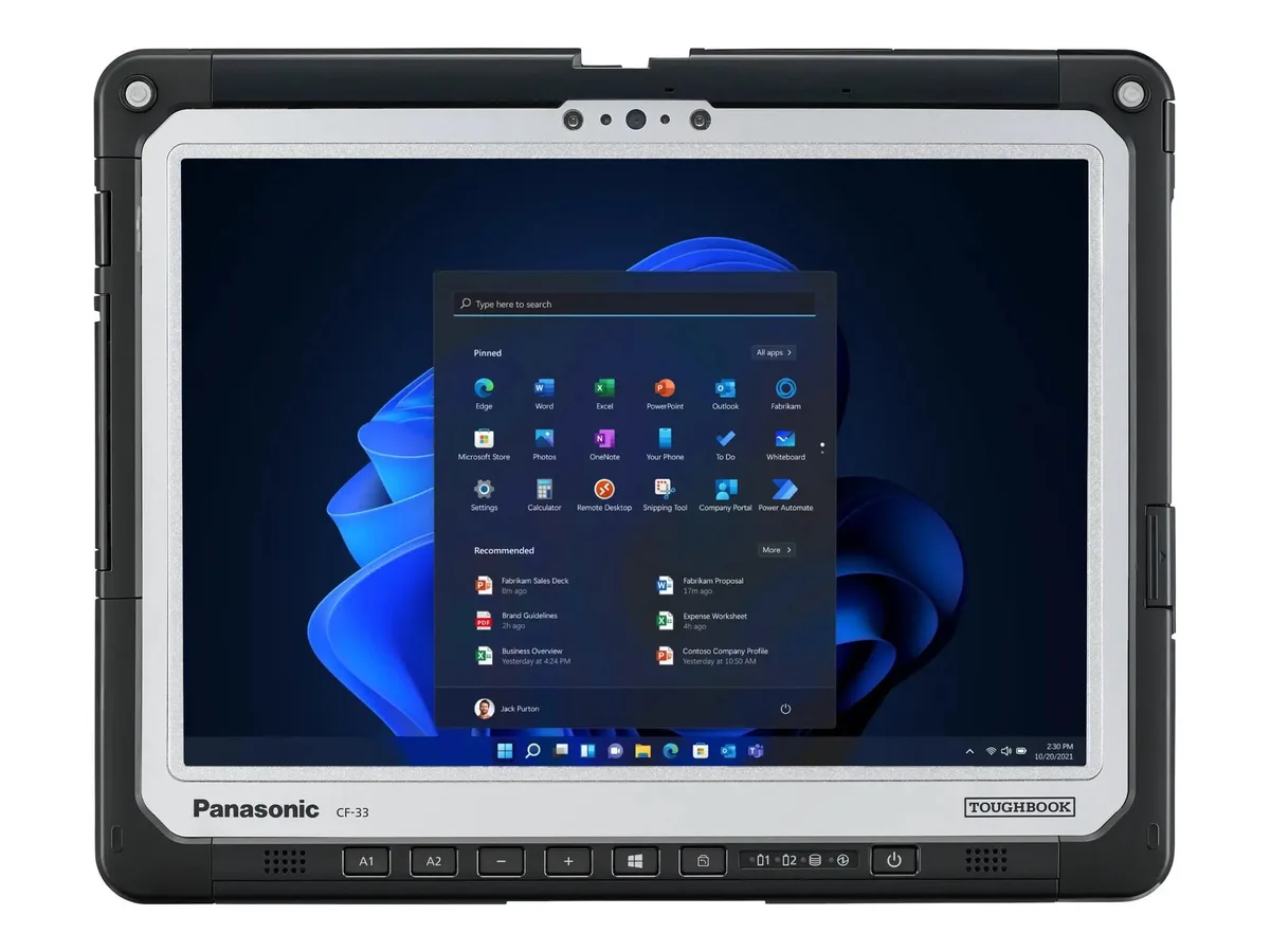 Panasonic Panasonic Toughbook CF-33 12" QHD i5-7300U 8GB 256GB SSD Windows 11 Pro 2-in-1 laptop — toote foto