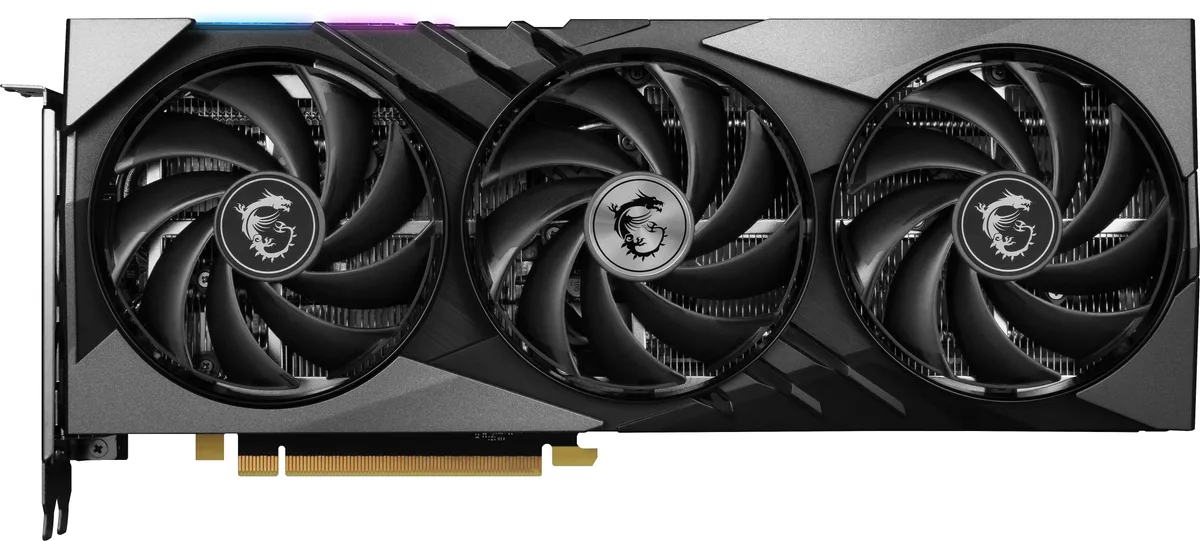 MSI RTX 4060 Ti Gaming X Slim 16G graphics card with triple fans