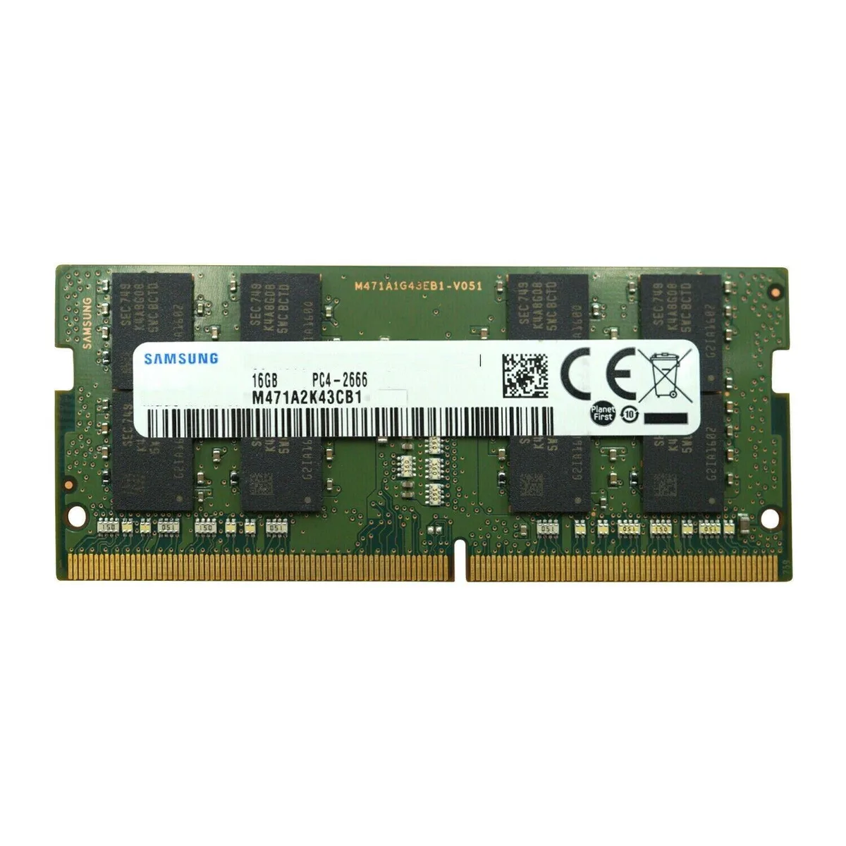 SAMSUNG SAMSUNG 16GB DDR4-2666 2Rx8 SODIMM 260-pin laptop RAM M471A2K43CB1-CTD — fotografija izdelka