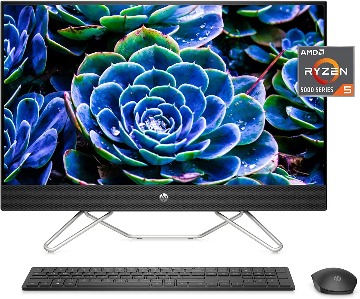 HP HP 27 All-in-One PC AMD Ryzen 5 5500U 16 GB 512 GB 27-cb0060 — Produktfoto