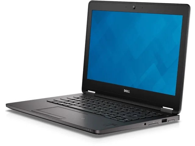 Silver 12.5 inch Dell Latitude laptop closed on white background
