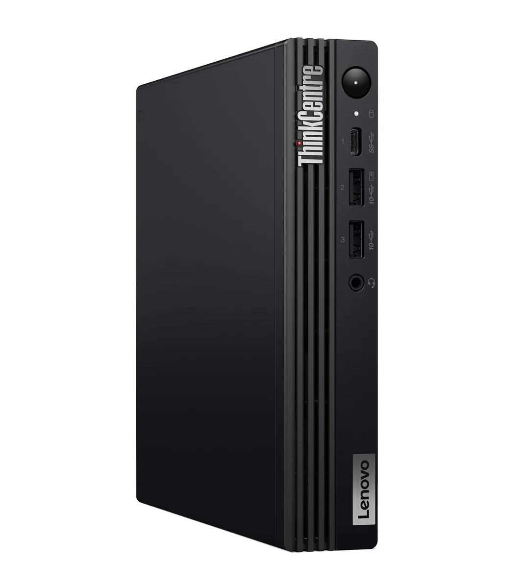 Small black square desktop PC, tiny form factor
