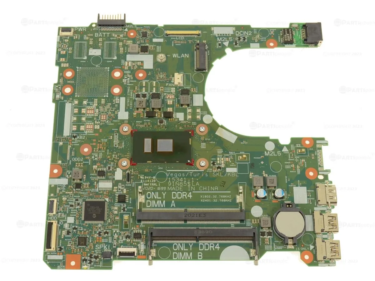 DELL DELL Inspiron 3567 Intel motherboard Core i7-7500U 3.5GHz XHKD5 — photo du produit