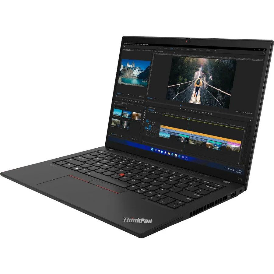 Thunder Black 14 inch laptop closed lid matte finish