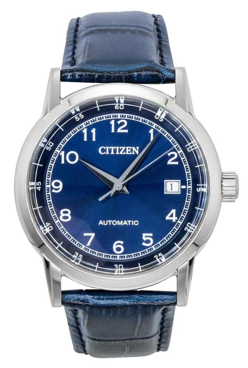 Citizen Citizen NJ0210-13L Automatic Watch Blue Dial Leather Strap 40 mm — product photo