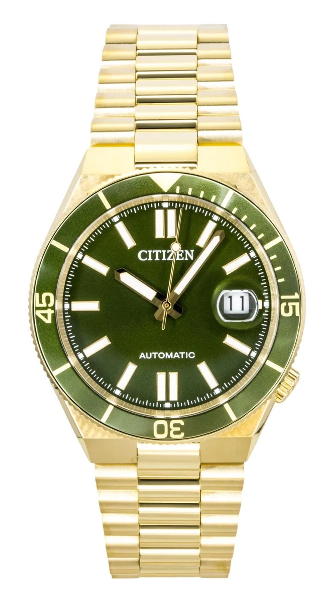 Citizen Citizen Tsuyosa NJ0232-53X Green Dial Gold Tone Automatic 40mm 100M Watch — product photo