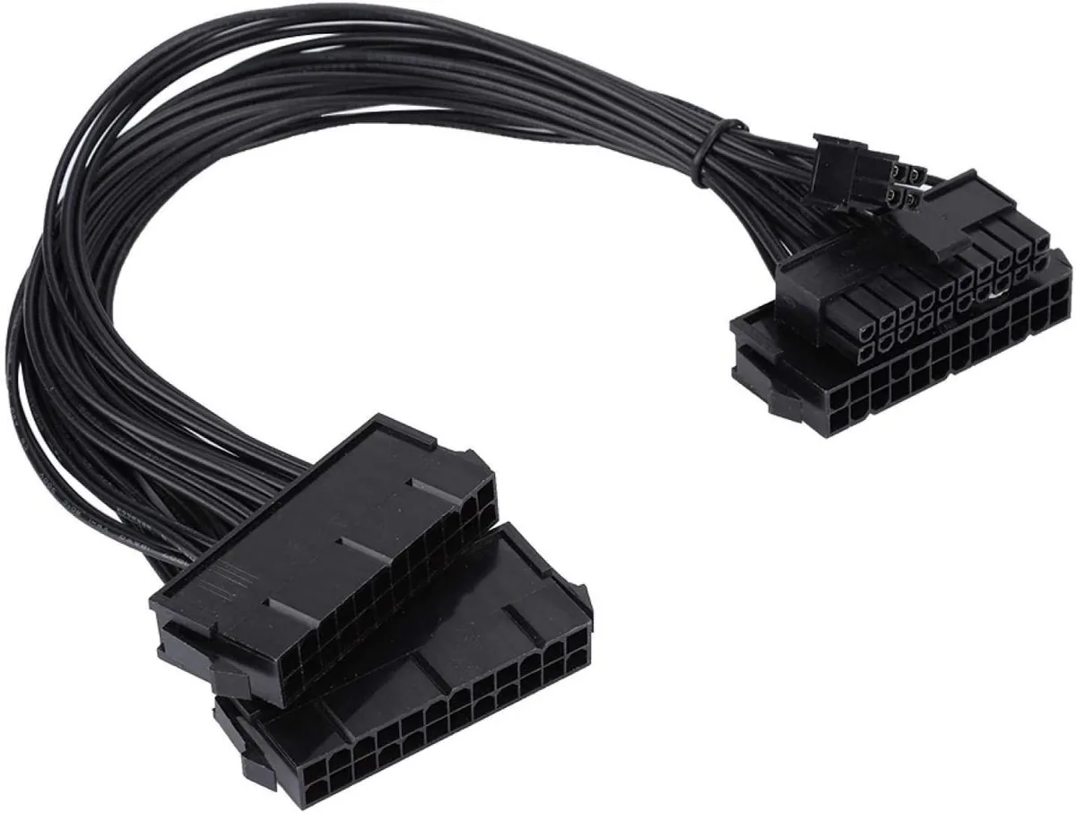 myVolts myVolts Dual PSU Adapter 24pin 20+4 85cm — photo du produit