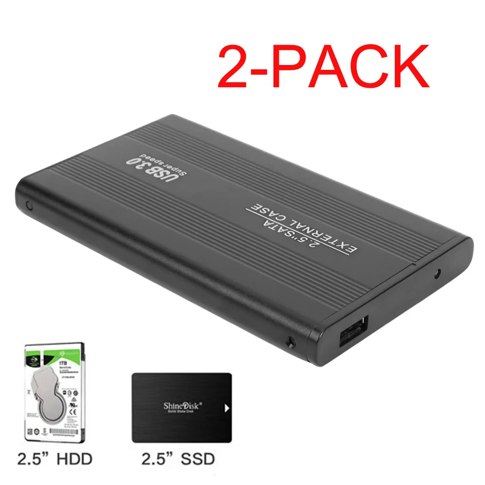 LUOM LUOM U25B30 2.5" SATA to USB 3.0 enclosure 2-pack — صورة المنتج