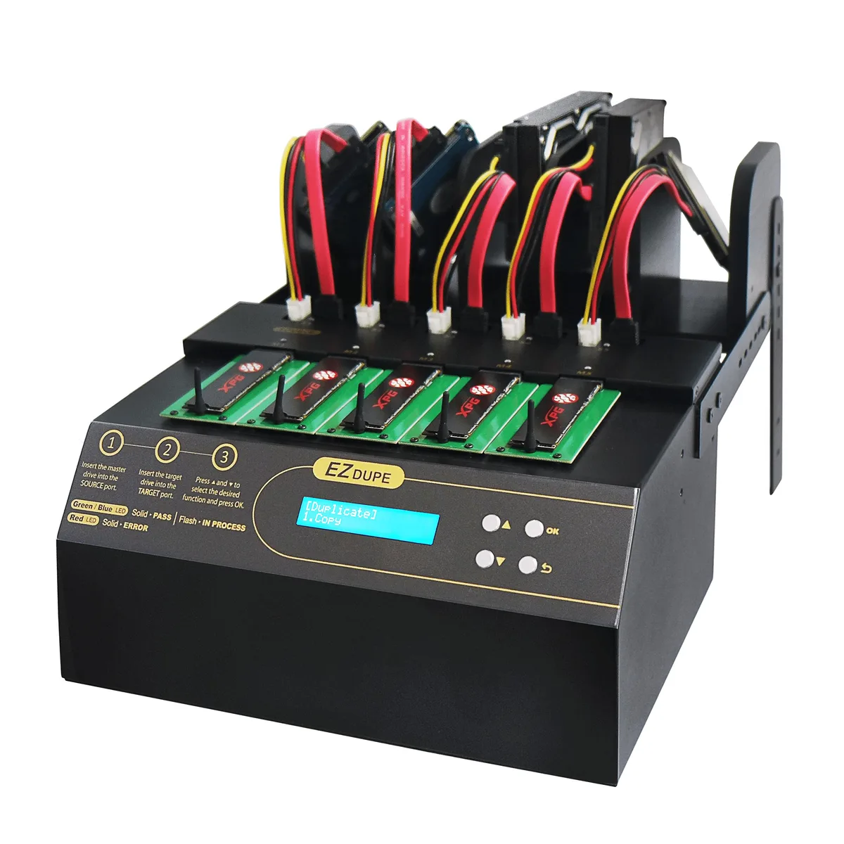 EZ Dupe, Inc. EZ Dupe, Inc. NVMe Cyclone Pro 300 1-to-4 M.2 NVMe Duplicator — produktfoto