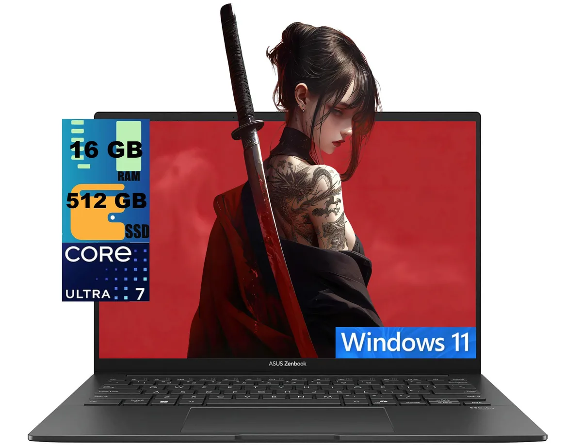 ASUS ASUS Zenbook 14 laptop Core Ultra 7 255H 16GB 512GB OLED touchscreen — photo du produit