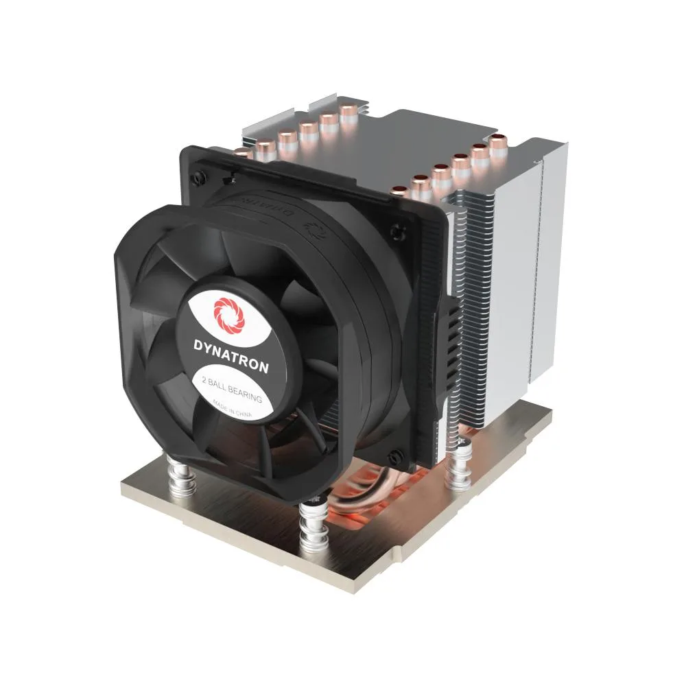 Dynatron J12 copper heatsink with aluminum fins and fan for Socket SP5