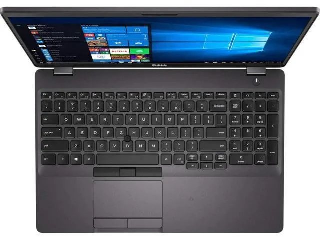 Black Dell Latitude 7490 14 inch laptop with minor lid scratches