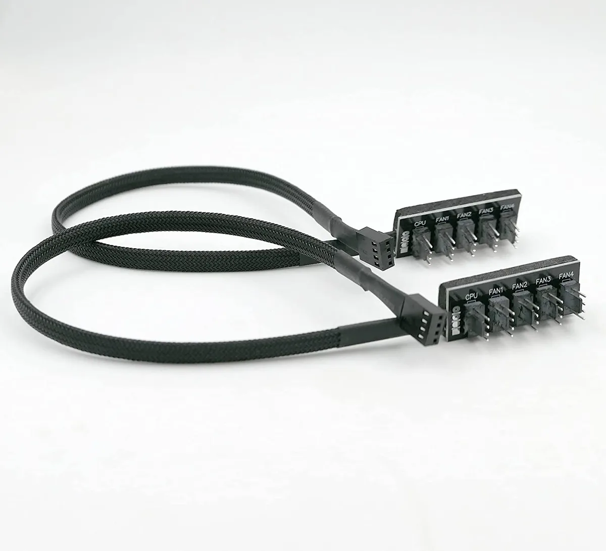CAFELE CAFELE PWM Fan Splitter 1 to 5 10 inch Black Braided 2 Pack — product photo
