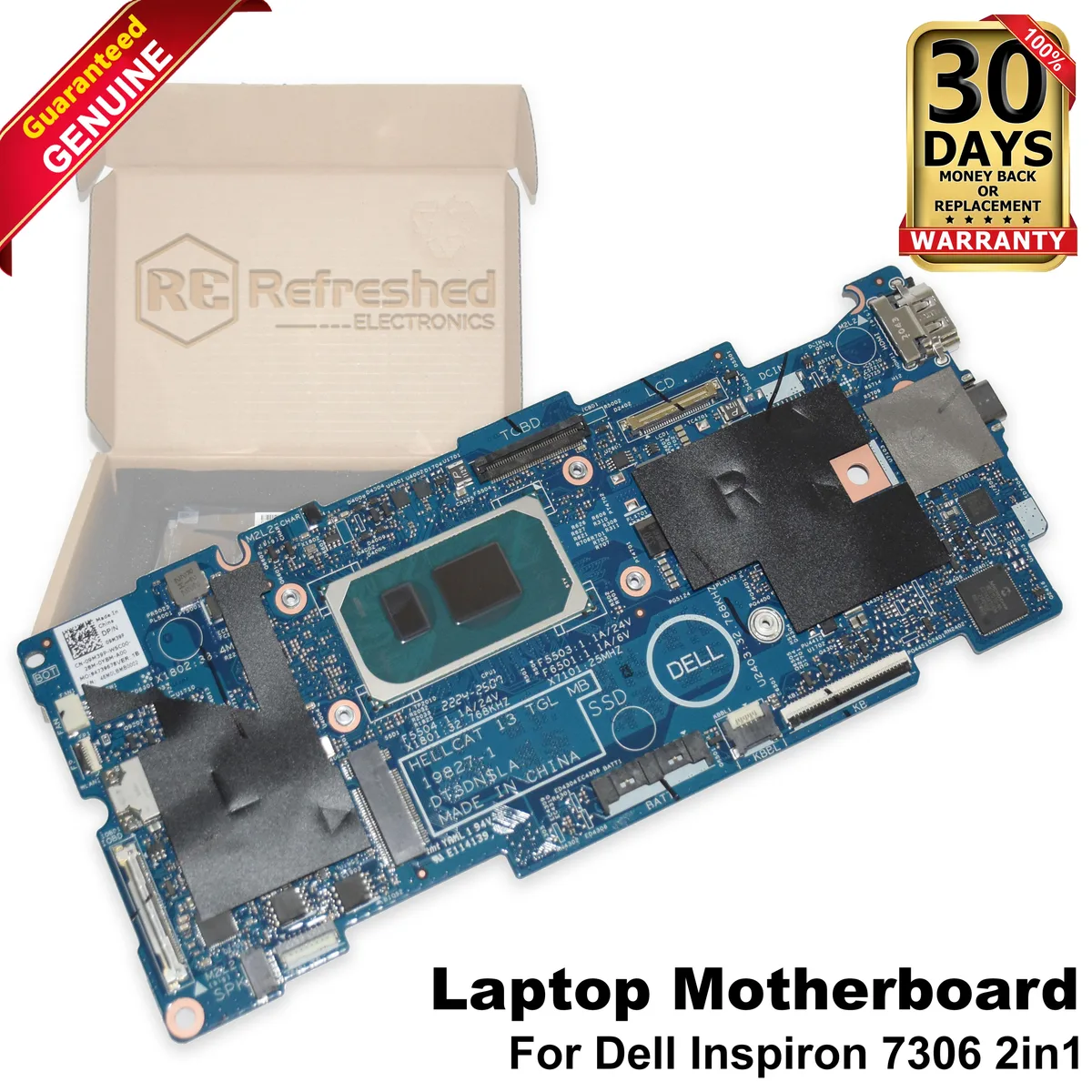 DELL DELL Inspiron 7306 2-in-1 Motherboard i7-1165G7 9M39P laptop replacement part — product photo