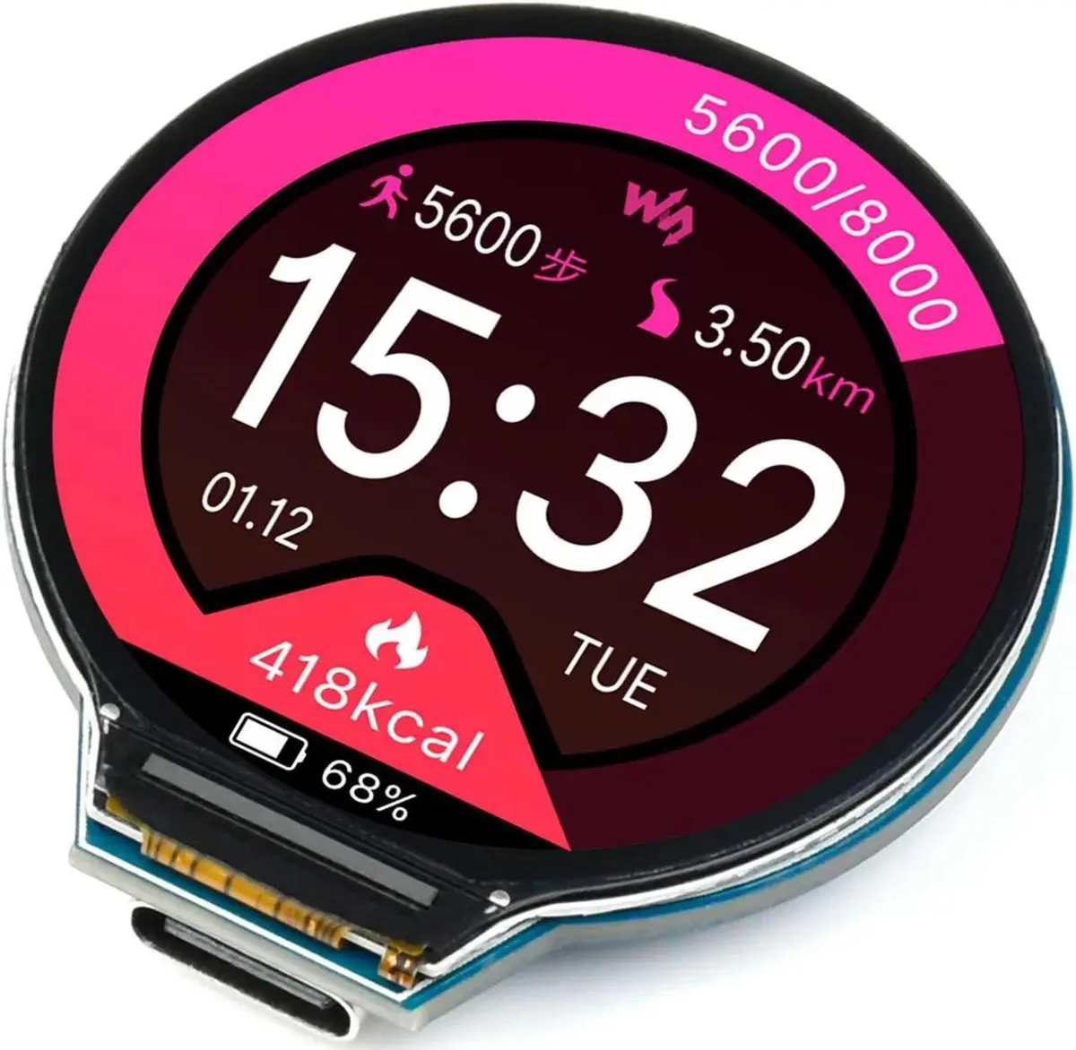 SMUGDESK SMUGDESK RP2040 Board 1.28" 240×240 65K — ภาพสินค้า