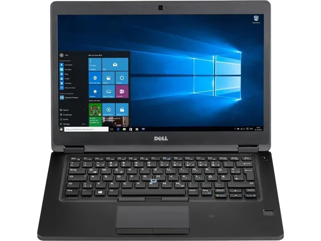 Black Dell Latitude 5480 14 inch laptop, matte finish, non-touch display