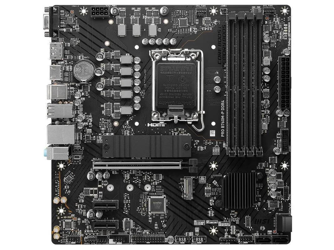 MSI MSI PRO B760M-P DDR4 Intel B760 LGA 1700 Micro ATX Motherboard — product photo
