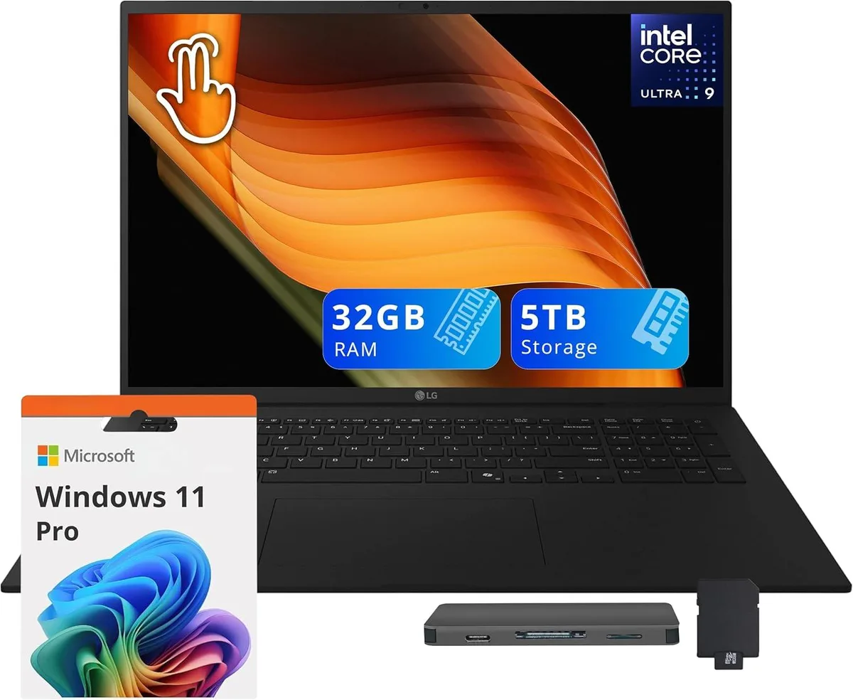 LG Electronics LG Gram 17" WQXGA Touch Business Laptop Ultra 9 288V 32GB 4TB Black — ภาพสินค้า