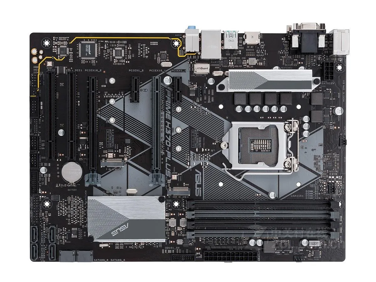 ASUS ASUS PRIME H370-PLUS Intel H370 LGA 1151 DDR4 64GB ATX motherboard — photo du produit