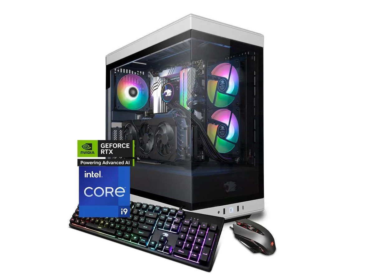 iBUYPOWER iBUYPOWER Y40WI9N5801 gaming PC i9-14900F RTX 5080 16GB 32GB DDR5 2TB NVMe — photo du produit