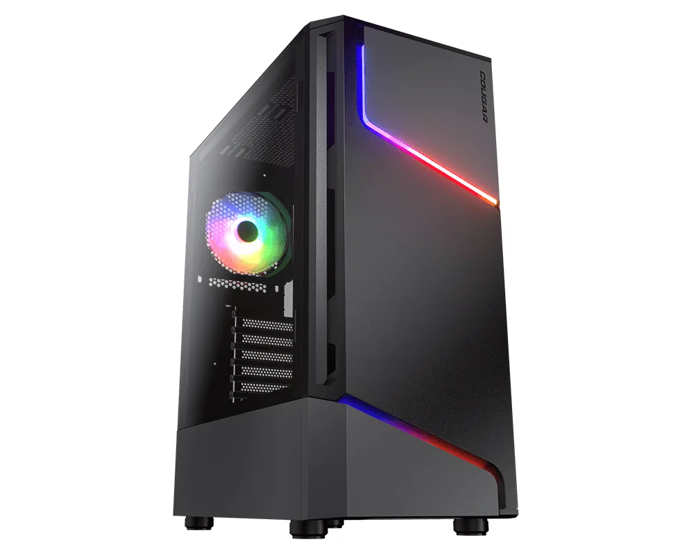 COUGAR MX360 tower gaming desktop with side panel window