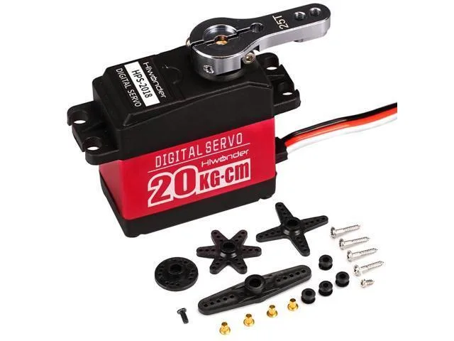 LORDWORLD LORDWORLD 20KG High Torque Digital Servo Motor 180° Full Metal Gear Waterproof — product photo