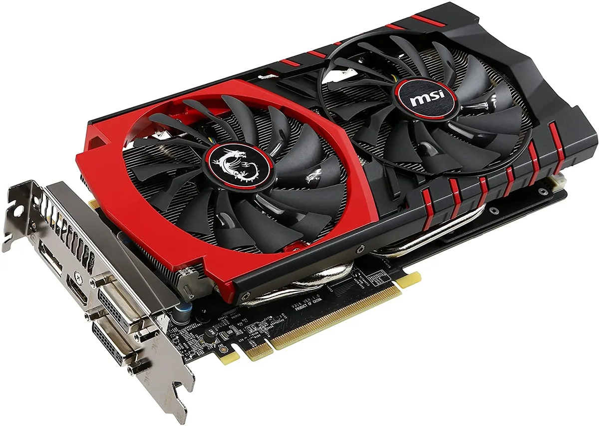MSI GeForce GTX 970 Gaming graphics card with dual-fan cooler