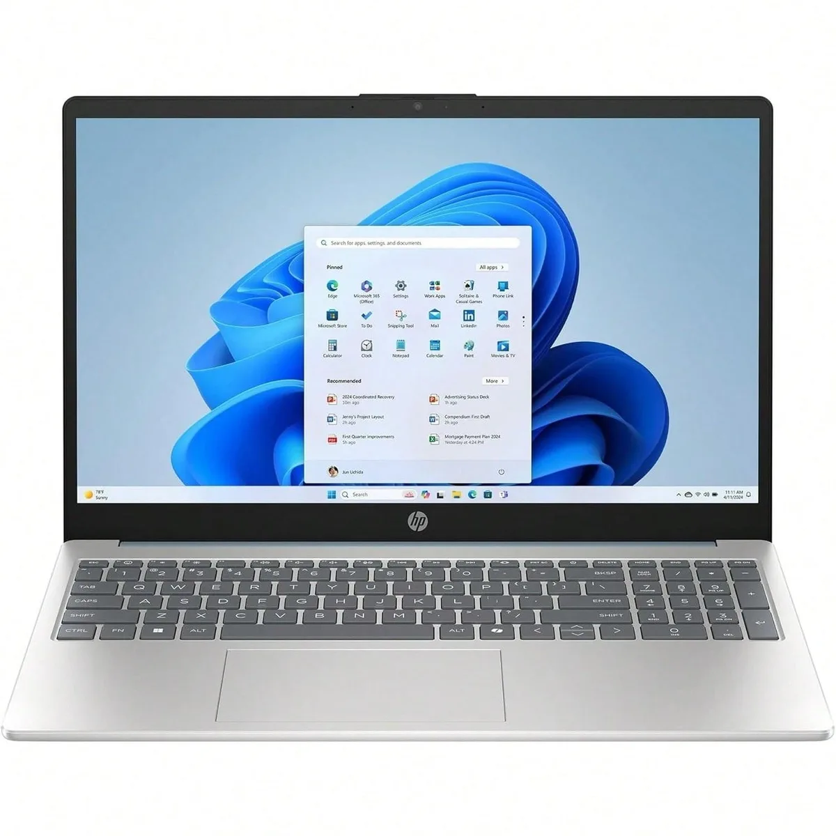 Moonlight Blue 14-inch touchscreen laptop, closed lid, matte finish