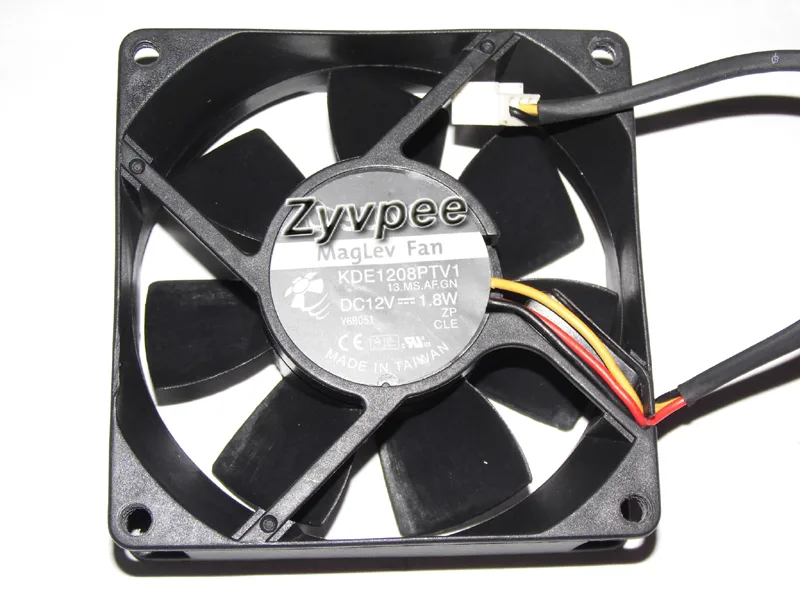 Zyvpee Zyvpee KDE1208PTV1 80x25mm 12V 1.8W 3-pin Maglev case fan — foto do produto