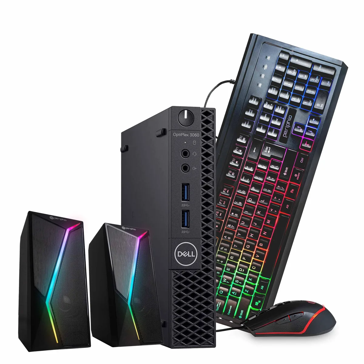 Small black Dell OptiPlex 3060 Mini PC desktop computer