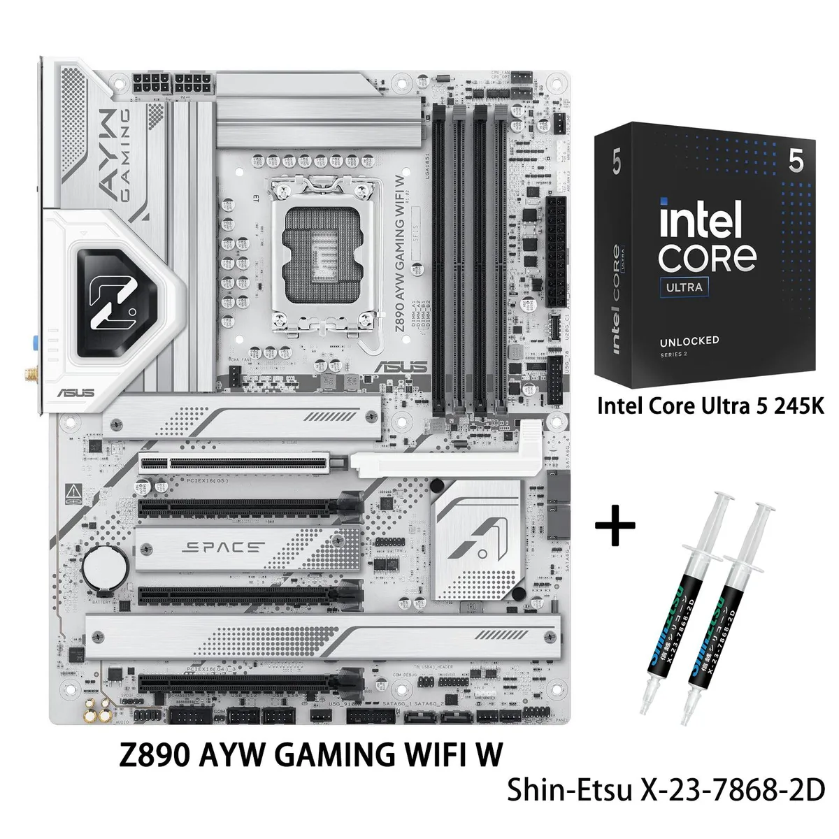 ASUS ASUS Z890 AYW GAMING WIFI W Intel motherboard & Core Ultra 5 245K — photo du produit