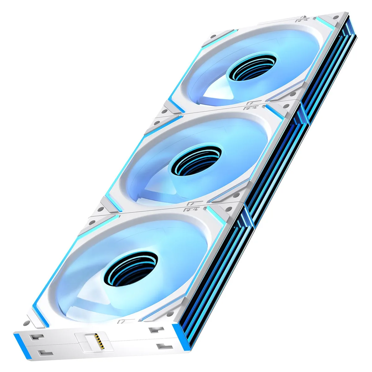 Jungle Leopard Jungle Leopard Interstellar V2 120mm Reverse Blade Case Fan White Triple Pack — product photo