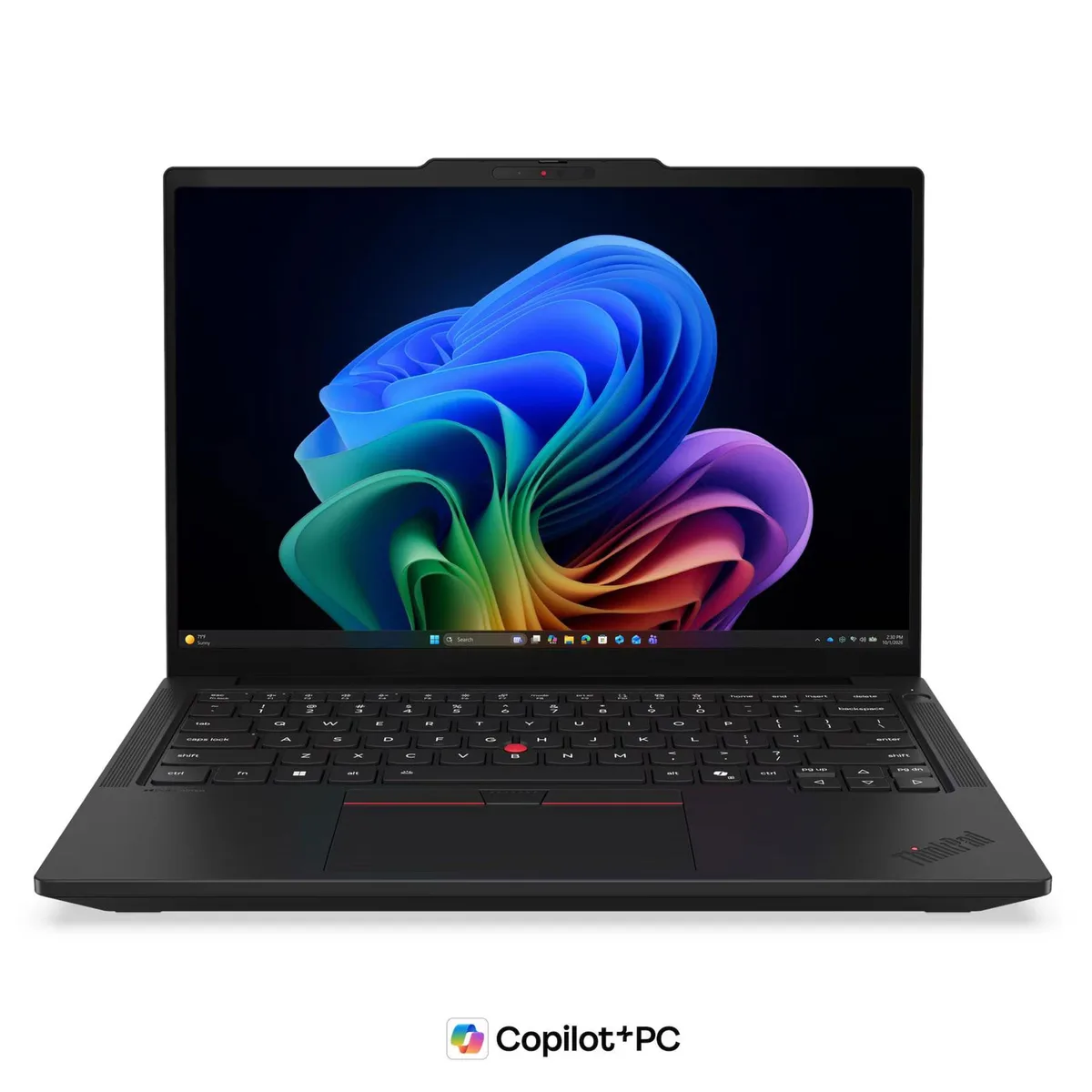 Closed black 14-inch laptop with matte finish