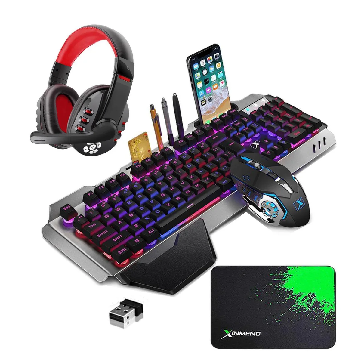 Chicong Technology Co., LTD Chicong Technology Co., LTD NGCHK680V8BLACK Wireless Gaming Keyboard Mouse Headset Set — productfoto