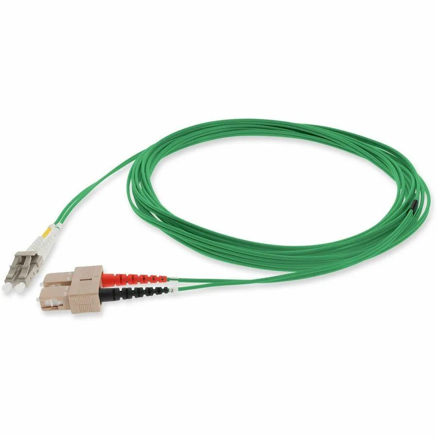 AddOn AddOn 1m SC to LC Green OM1 Duplex OFNR MMF Fiber Patch Cable — fotografie produktu