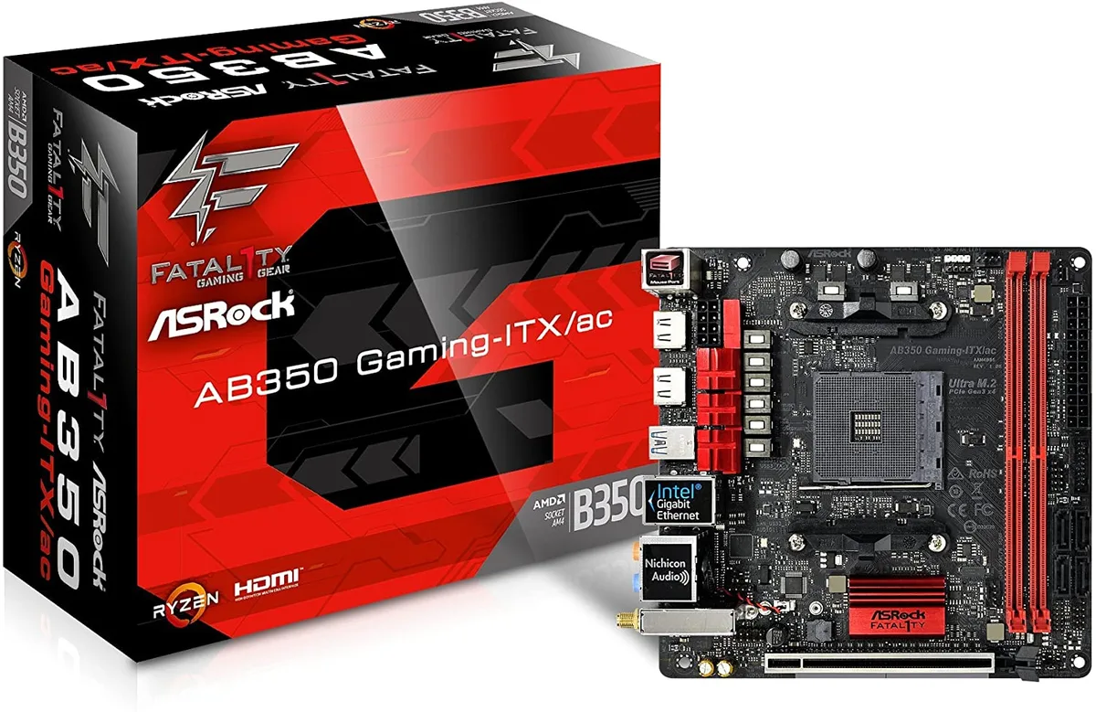 ASRock ASRock AB350 Gaming-ITX/AC AMD motherboard — product photo