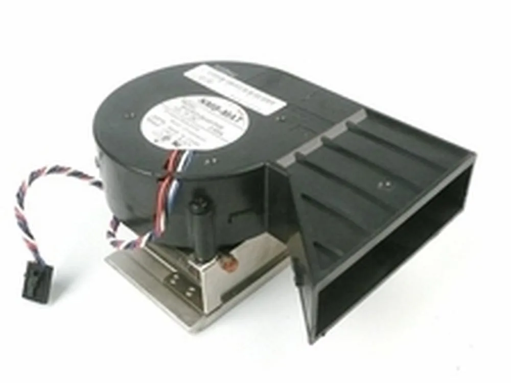 Dell 0T5098 CPU cooler with aluminium heatsink and black fan assembly
