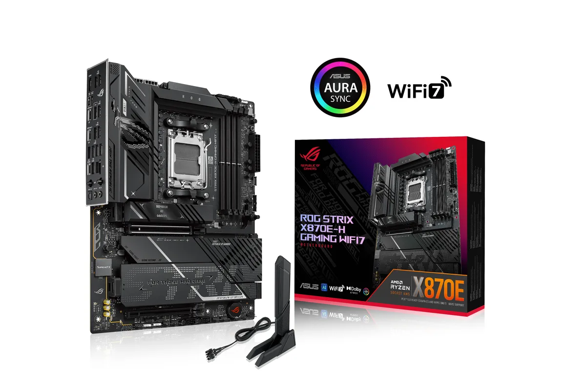 ASUS ASUS ROG STRIX X870E-H GAMING WIFI7 AMD motherboard — product photo