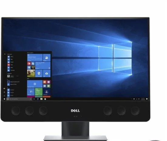 Dell Precision 27 5720 all-in-one desktop with 27 inch 4K display and fixed stand