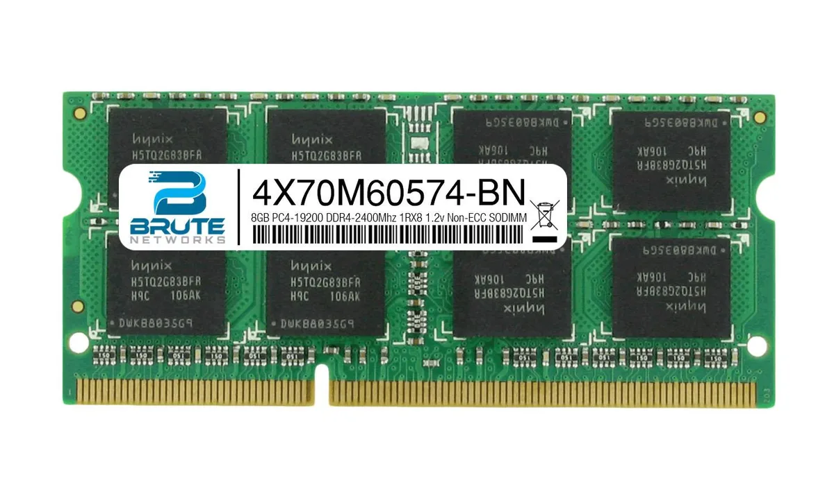 Green 288-pin DDR4 SODIMM module with black chips