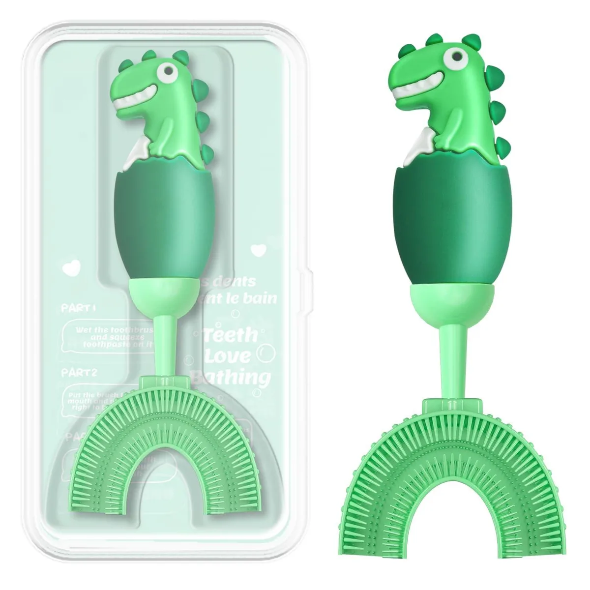  Waterpik U-Shaped Kids Toothbrush ZMRZ MT-001 Green — product photo