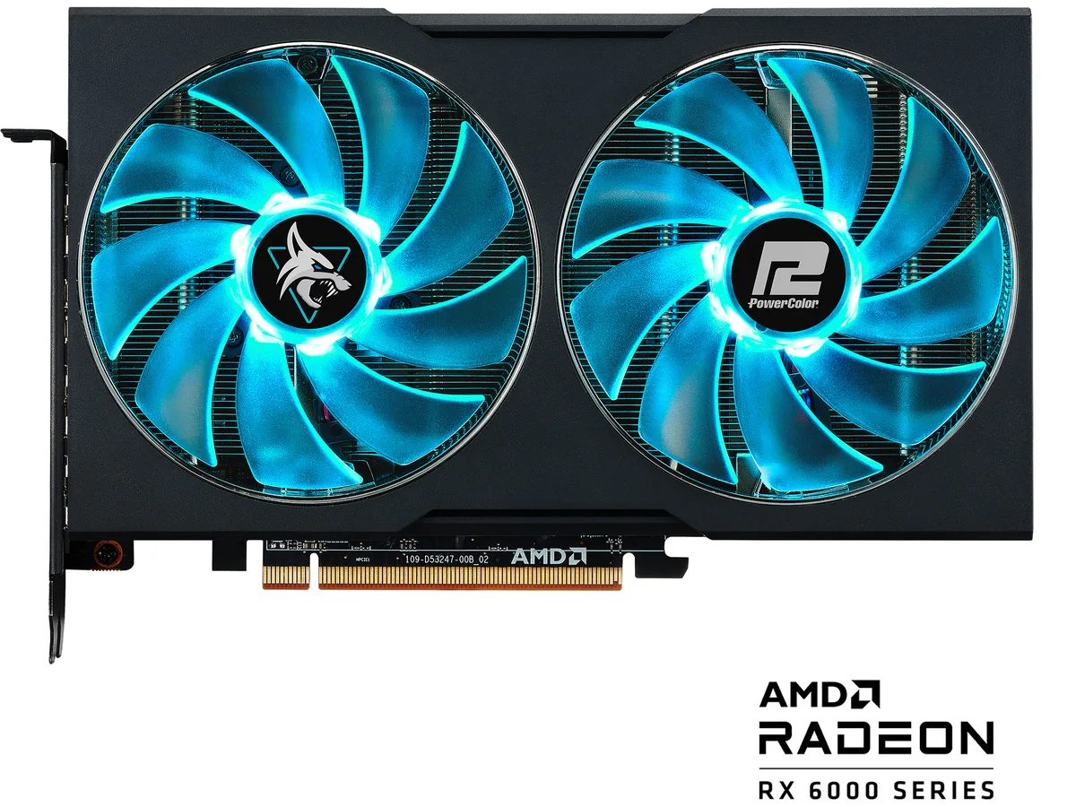 PowerColor PowerColor AXRX 6650XT 8GBD6-3DHL/OC graphics card — photo du produit