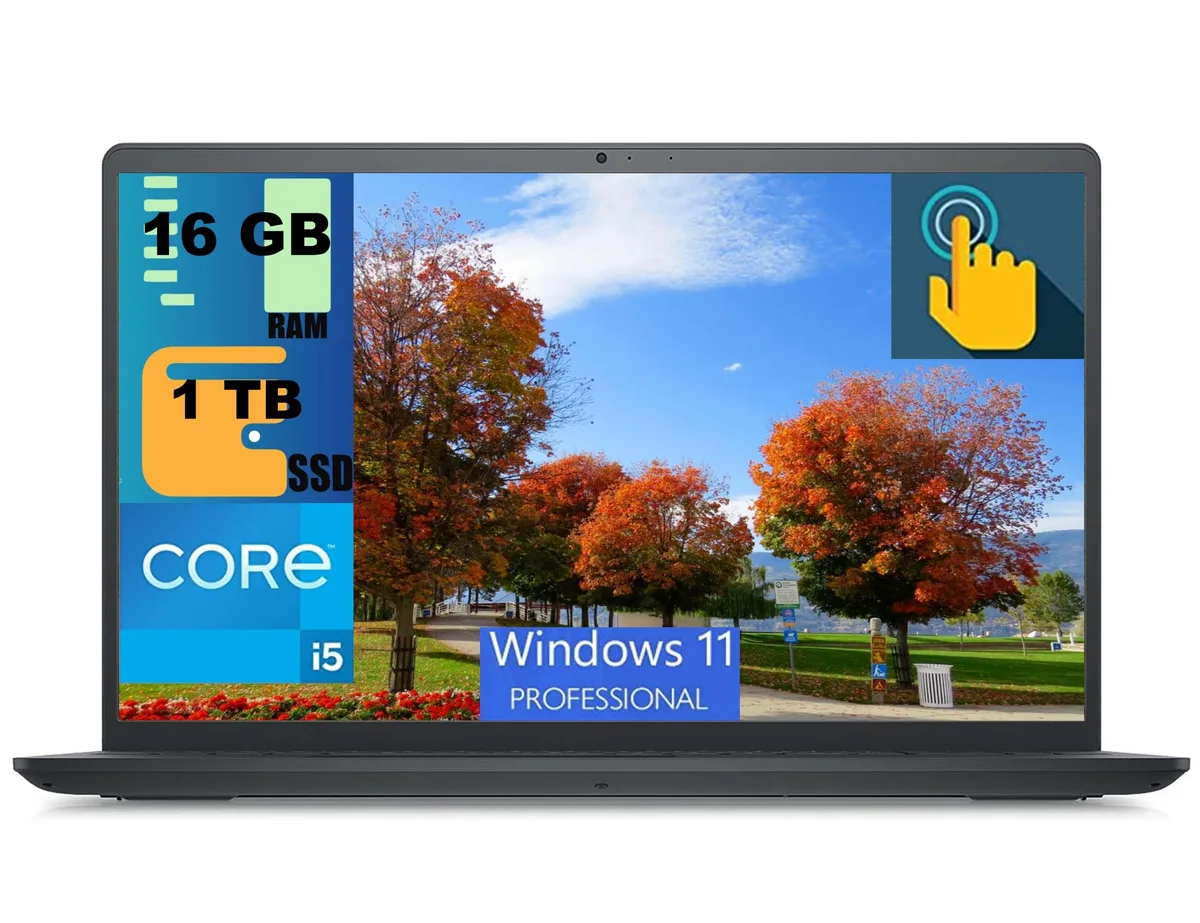 DELL DELL Inspiron 3520 15 laptop 15.6" FHD touchscreen i5-1135G7 16GB 1TB PCIe SSD — photo du produit