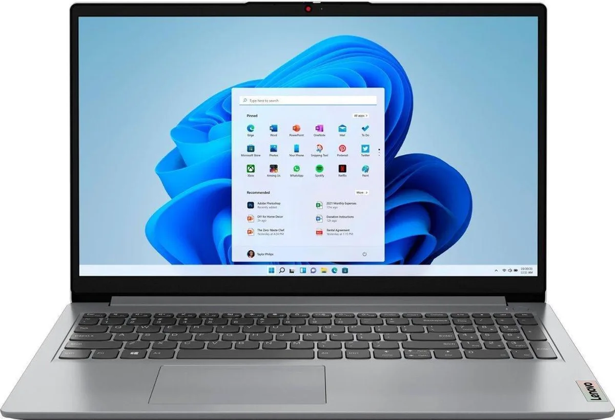 Lenovo Lenovo IdeaPad 1 82QD00CJUS 15.6" i5-1235U 12GB 1TB laptop — photo du produit