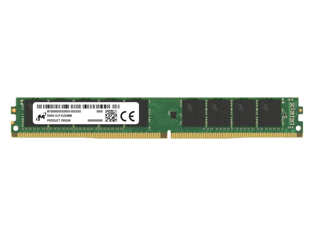 Crucial Crucial MTA18ADF4G72AZ-3G2F1R 32GB DDR4 3200 VLP ECC UDIMM server RAM — 商品写真