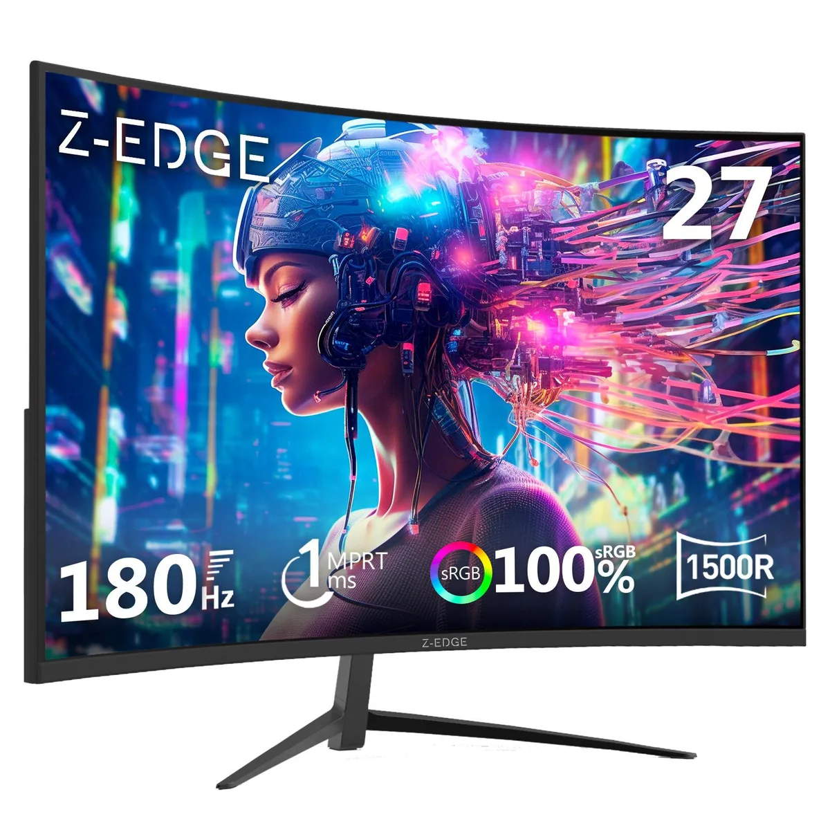 Z-EDGE Z-EDGE UG27 27" 1080P 180Hz 1ms Curved Gaming Monitor — product photo